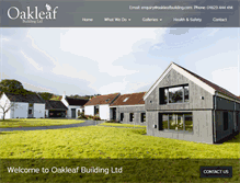 Tablet Screenshot of oakleafbuilding.com